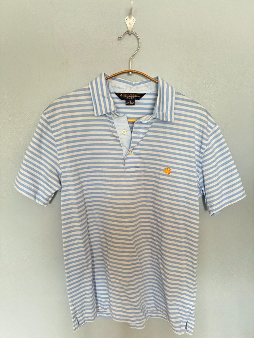 Brooks Bros. Blue Stripe Polo Size M